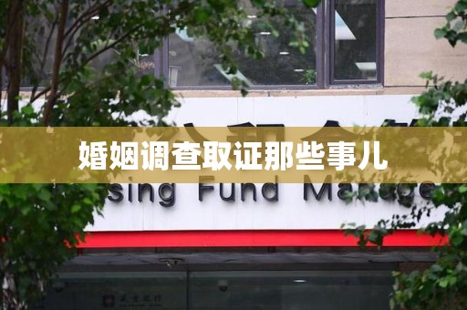 武宁婚姻调查取证那些事儿